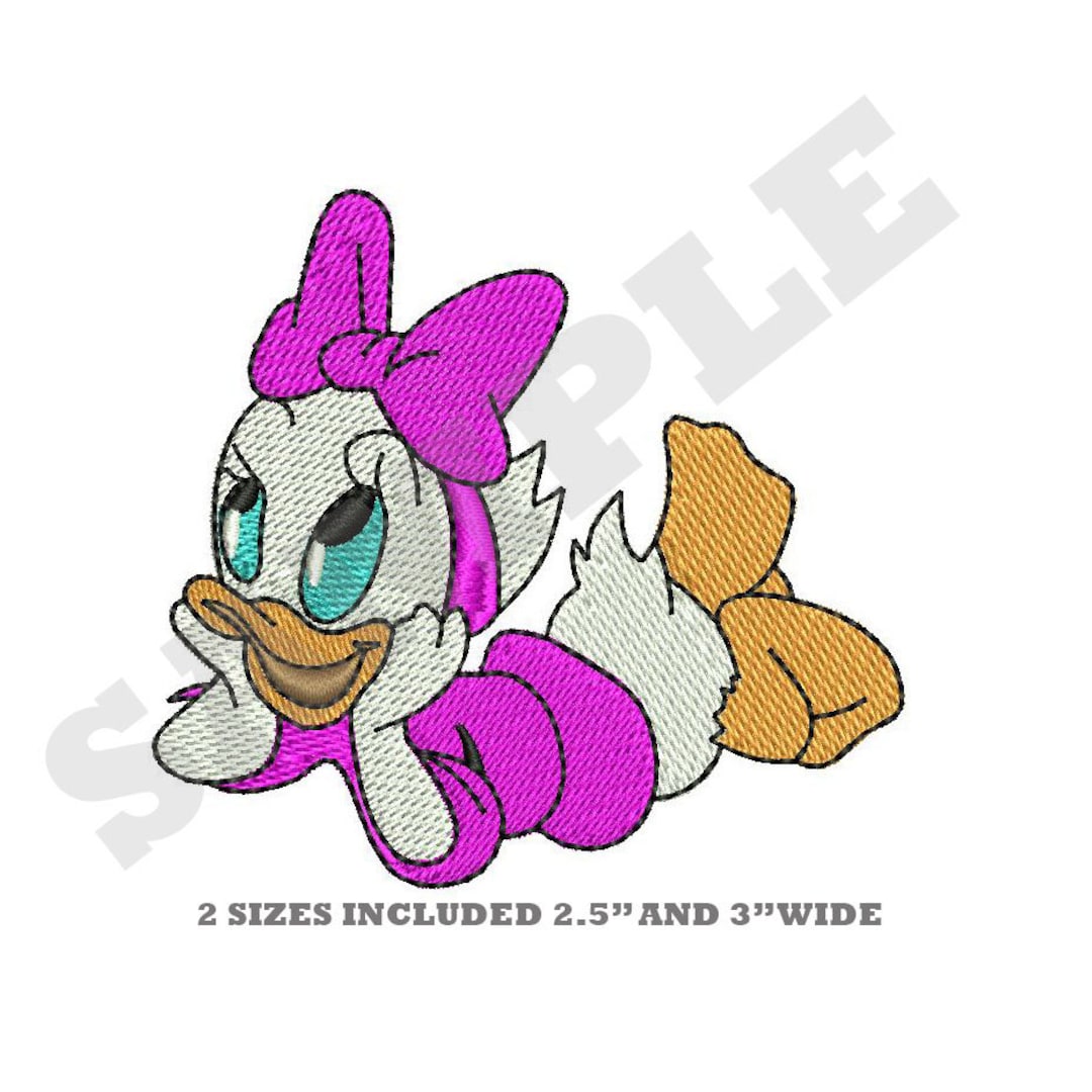 Baby Daisy Duck Machine Embroidery Design Etsy