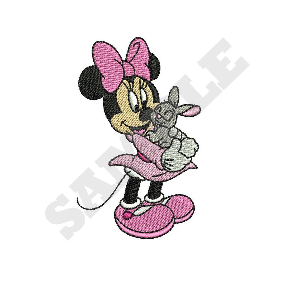 Minnie Mouse Machine Embroidery Design (Instant Download) Etsy