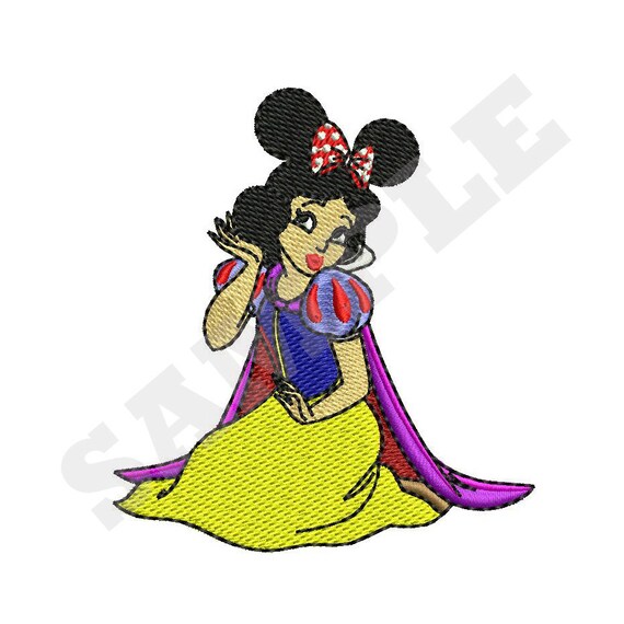 Snow White Machine Embroidery Design Etsy