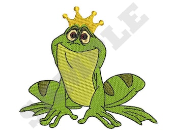 Prince Frog Machine Embroidery Design