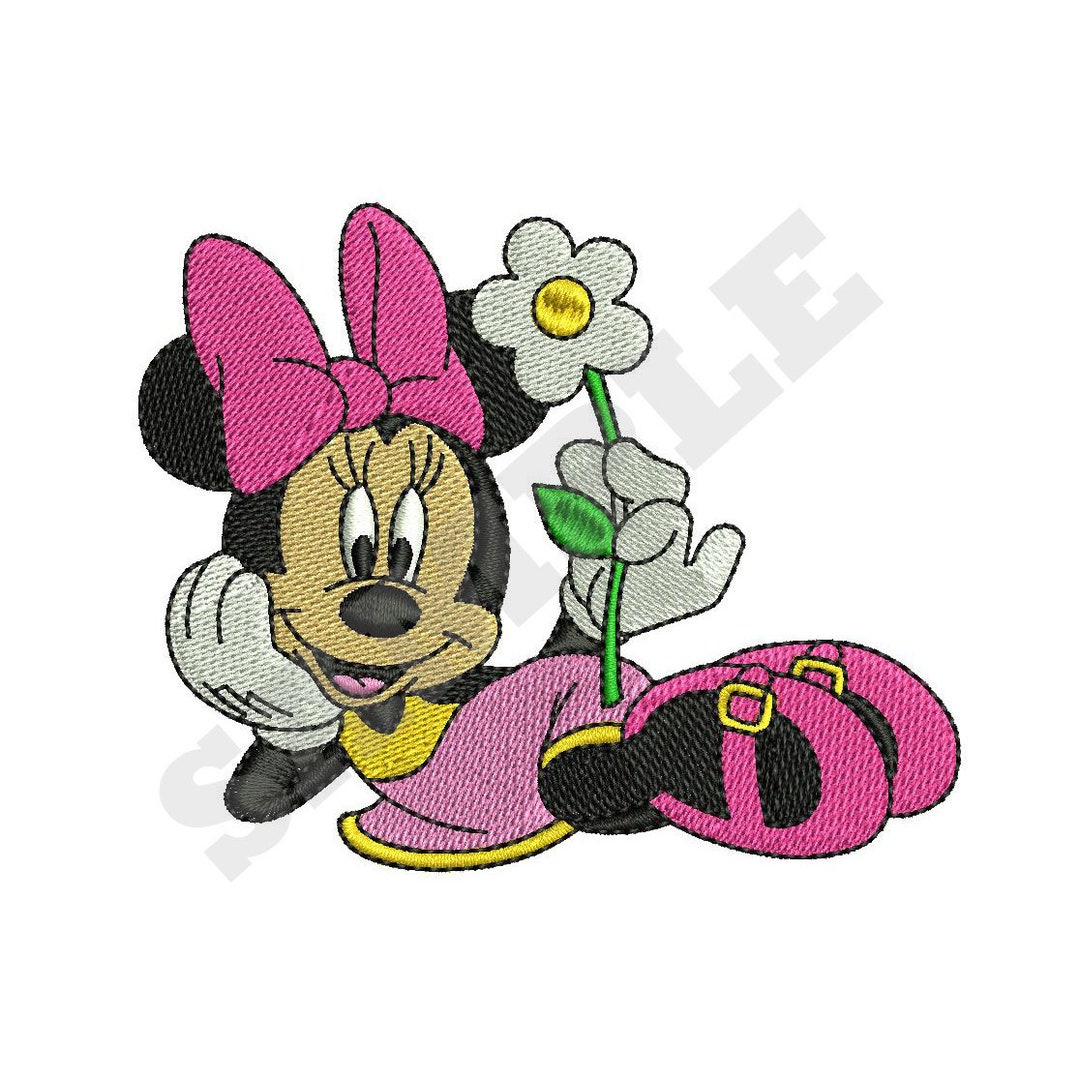 Minnie Mouse Machine Embroidery Design Etsy