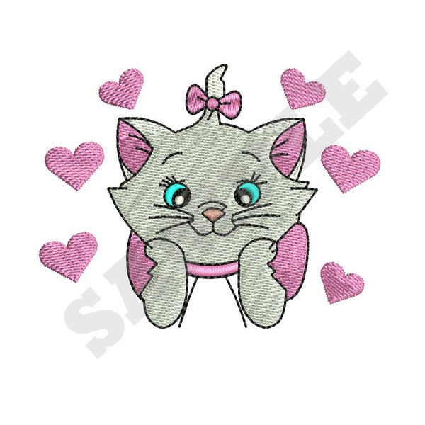 Marie and Hearts Machine Embroidery Designs