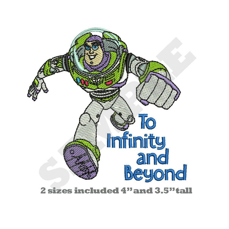 Infinity and Beyond Machine Embroidery Design