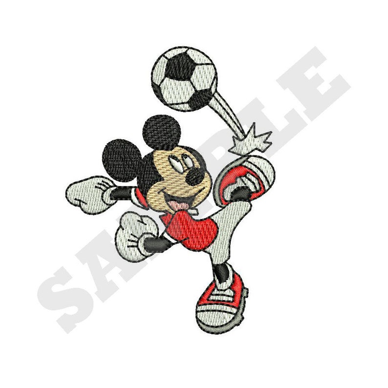 Mickey mouse soccer embroidery design  etsy