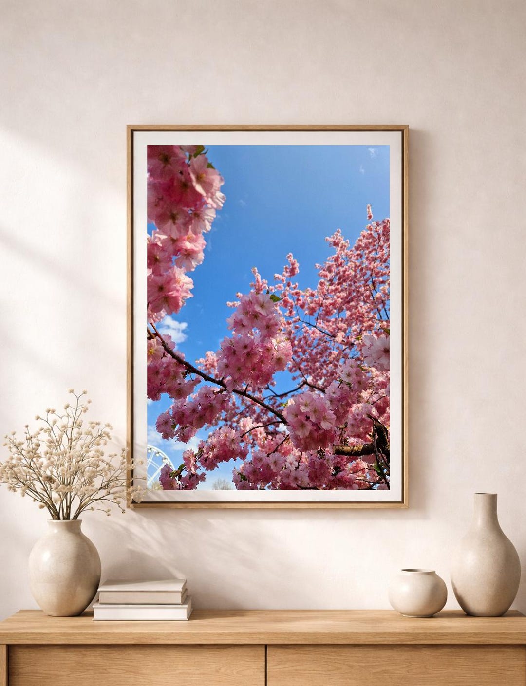 Pink Cherry Blossom Tree Poster | Matte Vertical Poster - Etsy