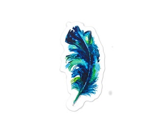 Feather sticker