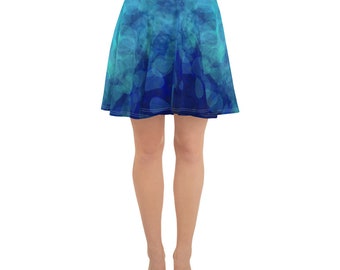 Ombre Indigo Leaf Skirt