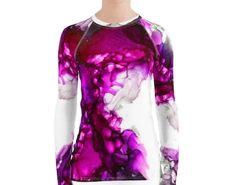 Women's Violet Ink Rash Guard