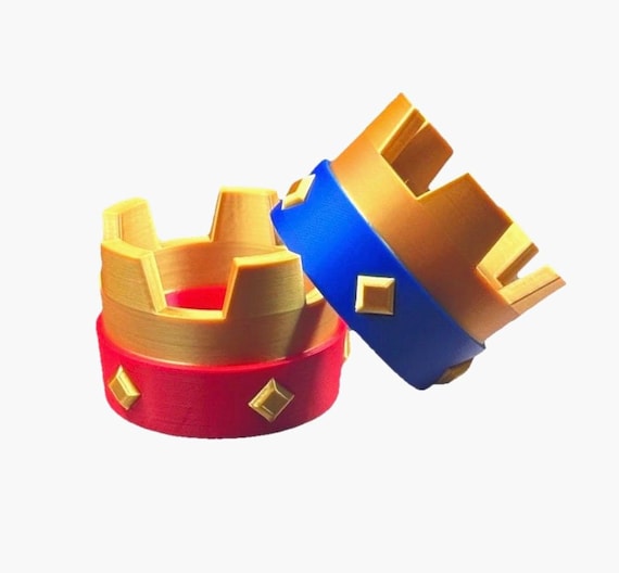 3D Printed Royale Battle Clash Crown - Gamer Decor Cake Topper Gift