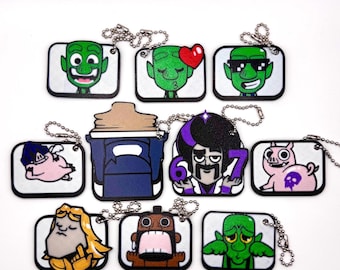 Clash Emote Keychain – Royale 3D Printed Mobile Gaming Keyring
