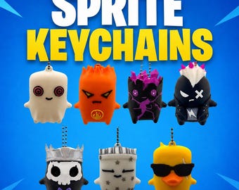 Sprites Fort Building 3D Printed Keychain – Battle Royale Gamer Sprite Accessory
