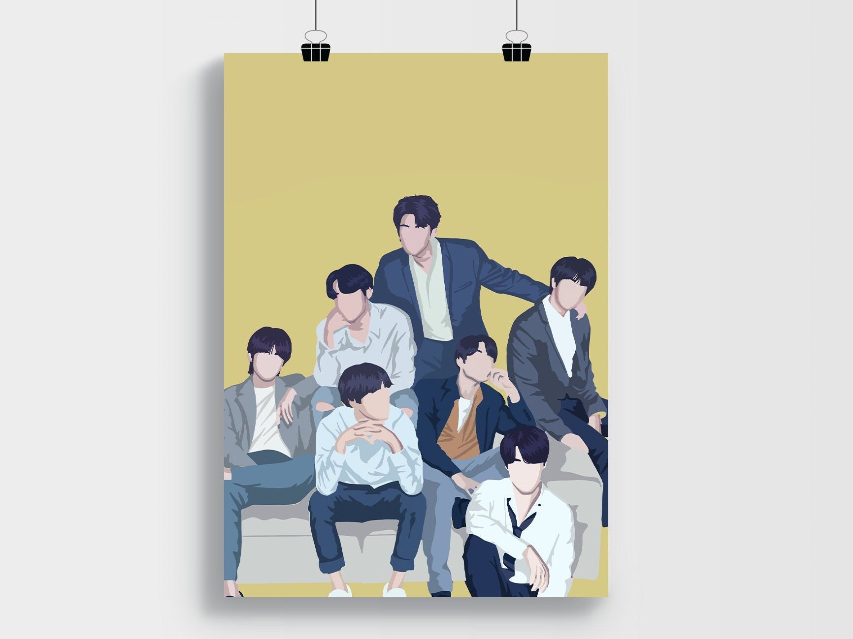 BTS Inspired Art Print | Etsy
