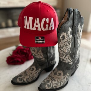 MAGA Richardson 112 Trucker Hat in white matte
