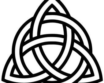 Calcomanía de vinilo masónica de triquetra celta: pegatina para coche o portátil
