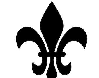 Calcomanía de vinilo Fleur de Lis: pegatina para coche/portátil