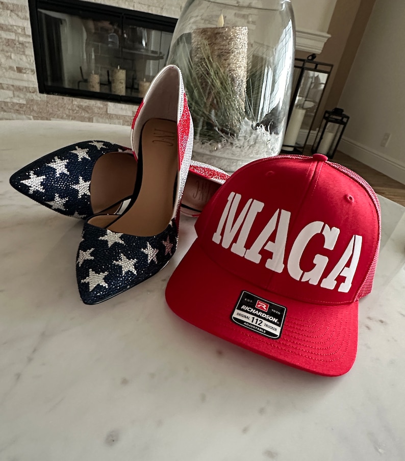 MAGA Richardson 112 Trucker Hat in white matte