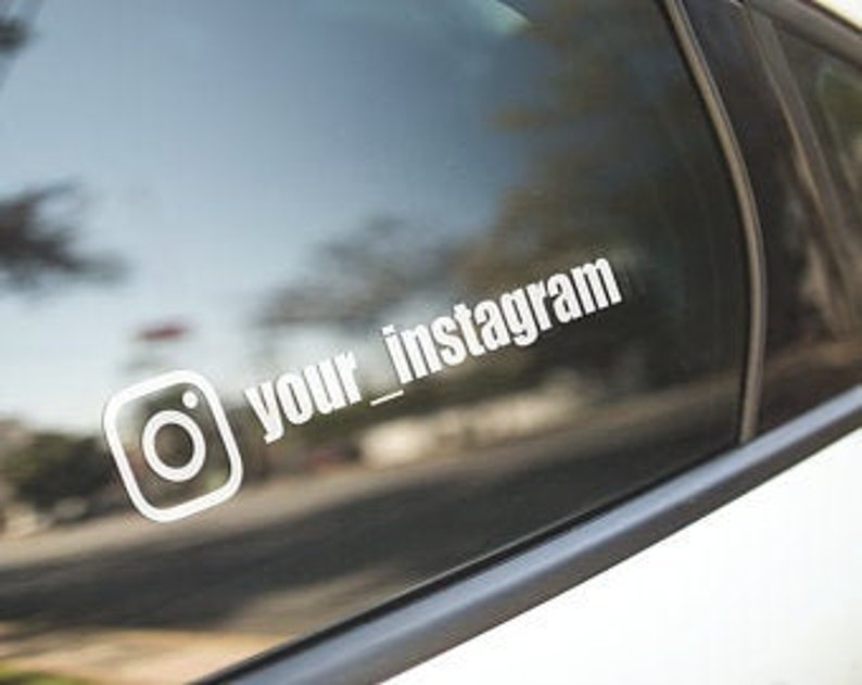 Instagram Car Decal Instagram Decal Window Decal Etsy