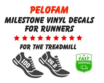 Calcomanía de vinilo para un hito de maratón: regalo personalizado para corredores