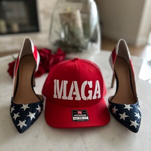 MAGA Richardson 112 Trucker Hat in white matte