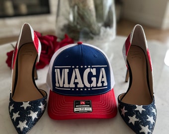 Gorra de camionero MAGA personalizada: Richardson 112 Snapback