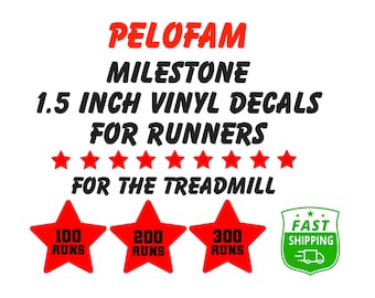 Calcomanía personalizada para cinta de correr: Motivación para el fitness (3,8 cm)