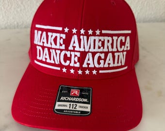 Gorra de camionero roja «Make America Dance Again»: Richardson 112 Snapback