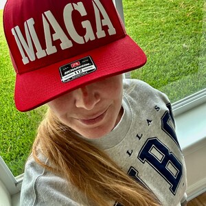 MAGA Richardson 112 Trucker Hat in white matte