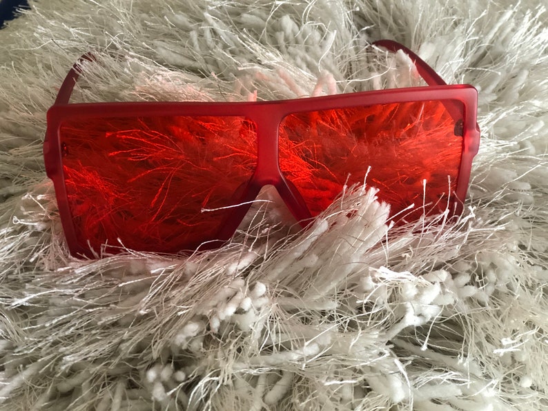 Colorful Big frame glasses