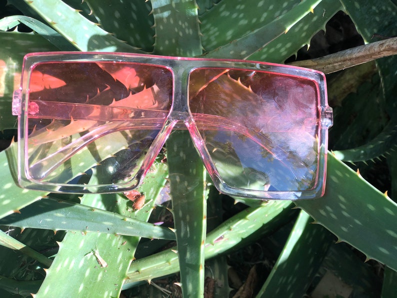 Colorful Big frame glasses
