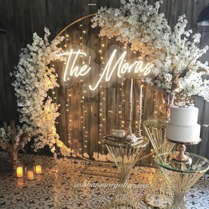 Neon custom sign - wedding decoration