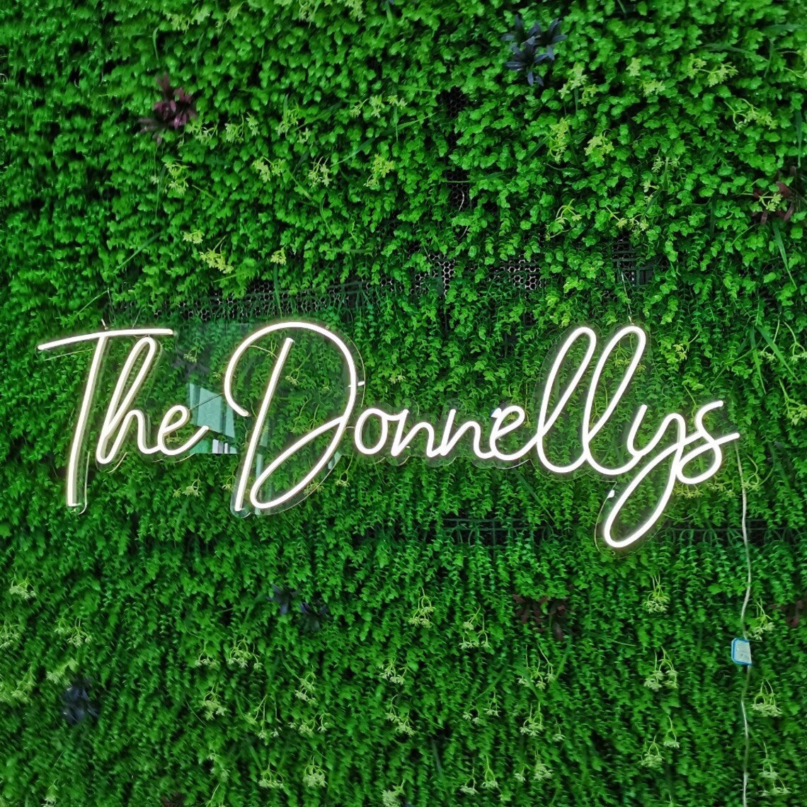 Custom Wedding Neon Sign Last Name Light Decor Etsy