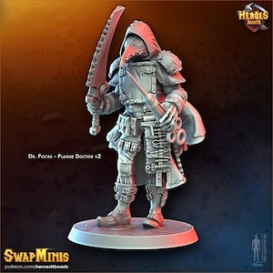 plague doctor v2  • digital stl for 3d printing• D&D Dungeons and Dragons • Tabletop Gaming •