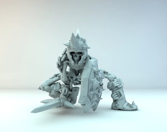Skeleton crouching  - Perfect For D&D Dungeons and Dragons • Tabletop Gaming • Wargaming miniatures