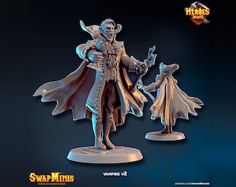 Vampirgraf Version • digital 3D Druck • D&D Dungeons and Dragons • Tabletop Gaming •