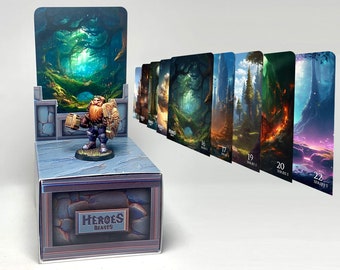 EpicStage Mini Box and backdrops - Display your miniatures