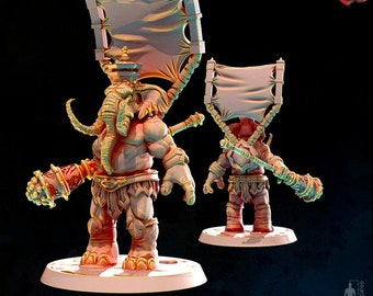Loxodon - elephant folk v2   -  miniatures For D&D Dungeons and Dragons • Tabletop Gaming • Wargaming miniatures