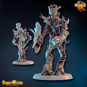 Scrubwood -  tree ent     -  miniatures • digital stl for 3d printing• D&D Dungeons and Dragons • Tabletop Gaming •