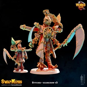 scarecrow classic v3  -  miniatures • digital stl for 3d printing• D&D Dungeons and Dragons • Tabletop Gaming •