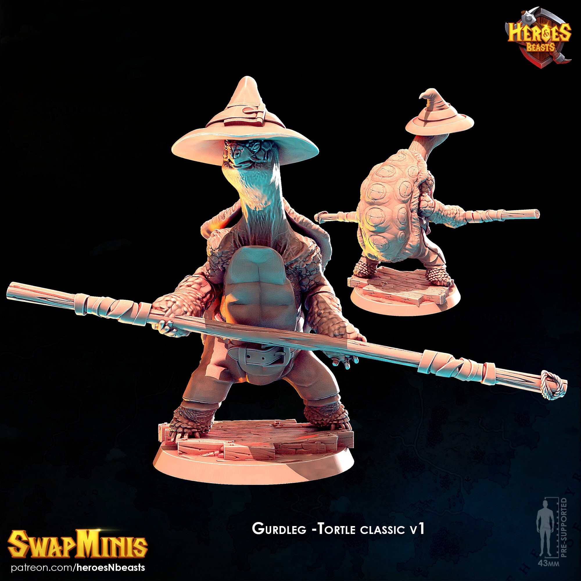 FIGURINE DE RANGER Nain Femelle Miniature Pour RPG Comme D&D 5E