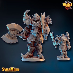 Orc warrior-Suhltar Warfang -  ) • digital stl for 3d printing• D&D Dungeons and Dragons • Tabletop Gaming •