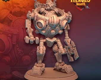 gnome artificer - robot walker • digital stl for 3d printing• D&D Dungeons and Dragons • Tabletop Gaming •