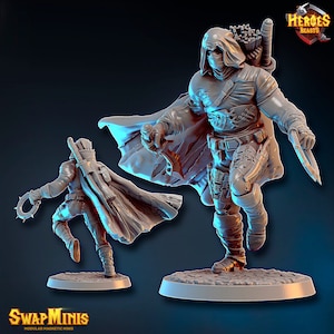 Dunley &#39;The Dog&#39; Morley - Rogue /thief  - ) • digital stl for 3d printing• D&D Dungeons and Dragons • Tabletop Gaming •
