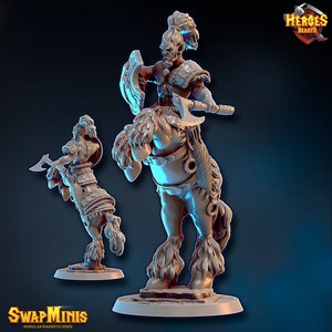 centaur miniature   • digital stl for 3d printing• D&D Dungeons and Dragons • Tabletop Gaming •