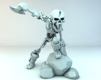 Skeleton Axe warrior  - Perfect For D&D Dungeons and Dragons • Tabletop Gaming • Wargaming miniatures