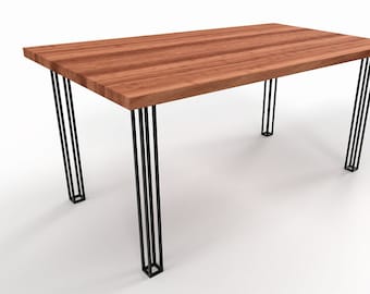 Square Hairpin Table Legs: Powder Coated Steel, Set of 4, N123