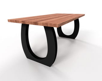 Industrial Steel Table Base: Designer Edition, Customizable Color, F22