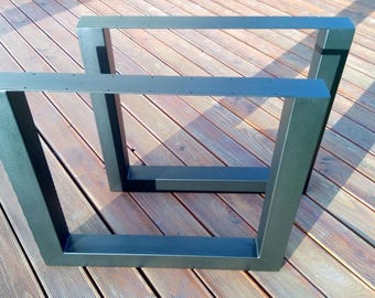 Heavy Duty Square Table Legs: Industrial Metal Dining or Bench Legs, N9