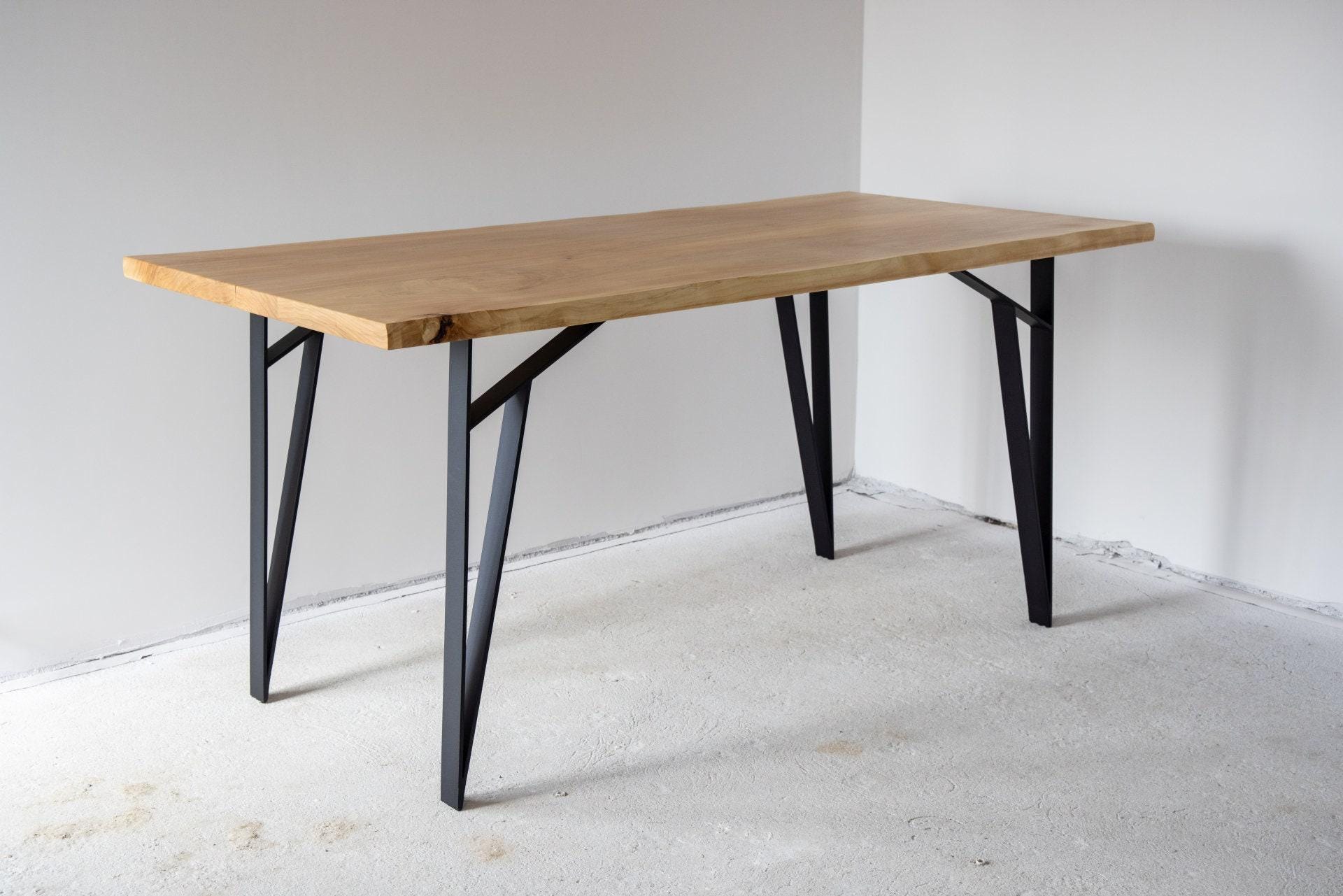 Industrial Metal Table Legs: Matte Black, Dining or Kitchen, Ready to Ship,  N41 - Etsy