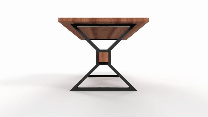 Pieds de table de ferme, pieds de table en métal avec poutre en X, base de table à manger, pieds de table robustes, N229 image 7