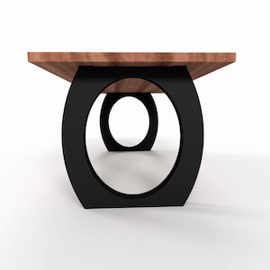 Geometric Steel Table Legs: Modern Handmade Metal Base, N26
